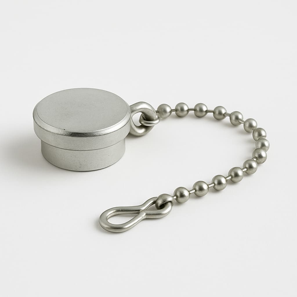 Molex / FCT 1731120125 (F1042-3PKM) Dust Cap with Chain — illustrative AI-generated image