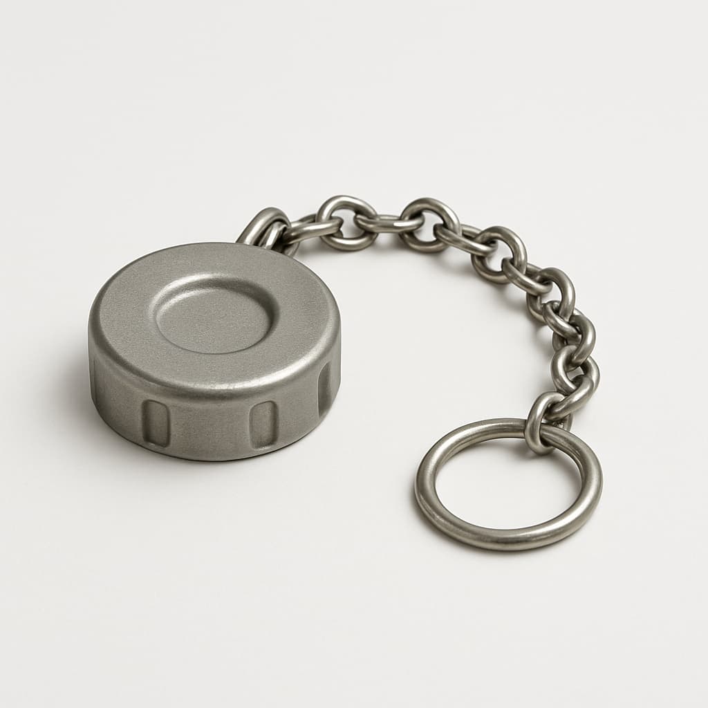 Molex / FCT 1731120130 (F1042-3SKM) S3 Receptacle Dust Cap with Chain — illustrative AI-generated image