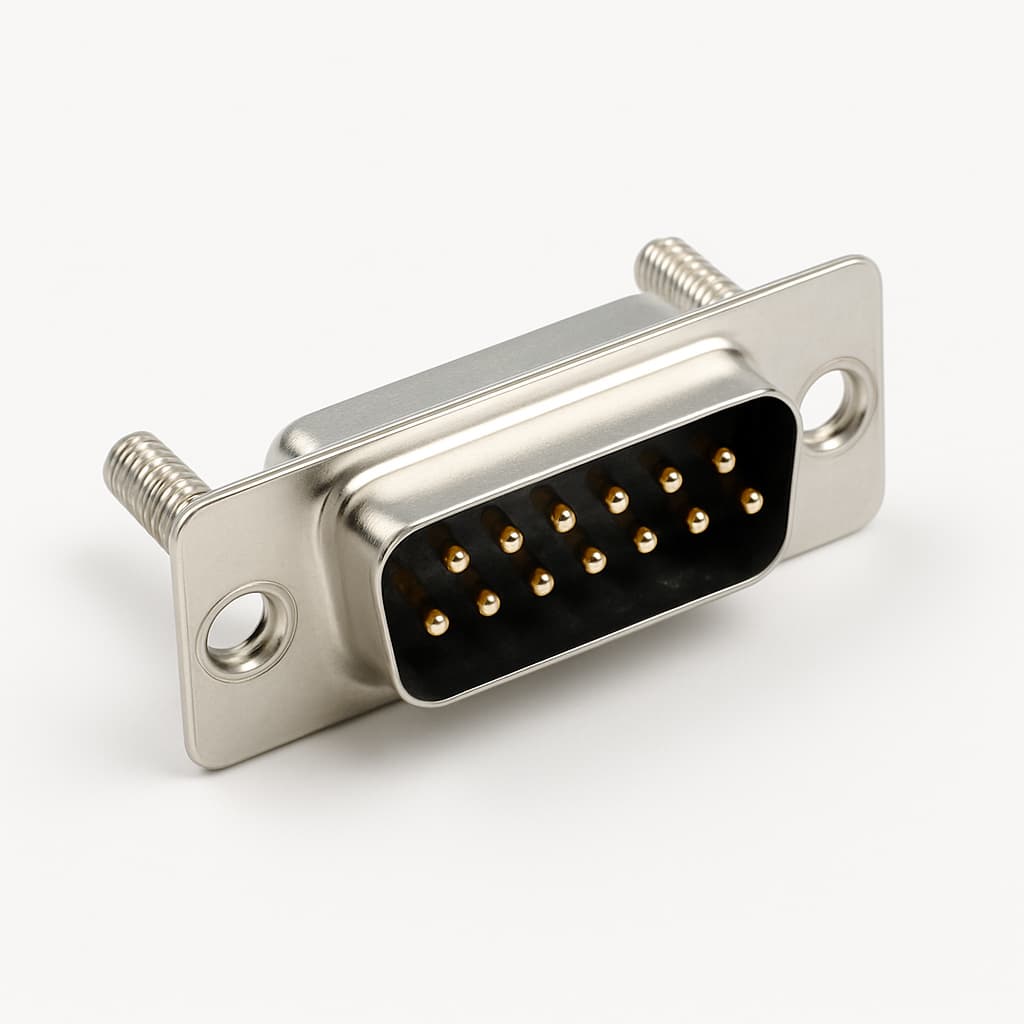 Molex / FCT 1731090417 (F15P1G1-1423) D-Sub Plug — illustrative AI-generated image