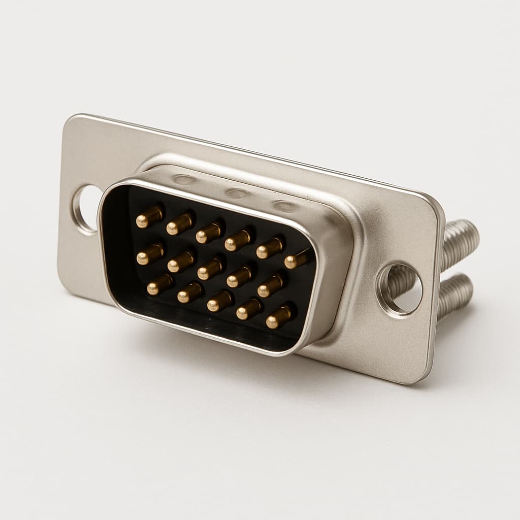 Molex / FCT 1731090363 (F15P36G1-5497) D-Sub Plug — illustrative AI-generated image