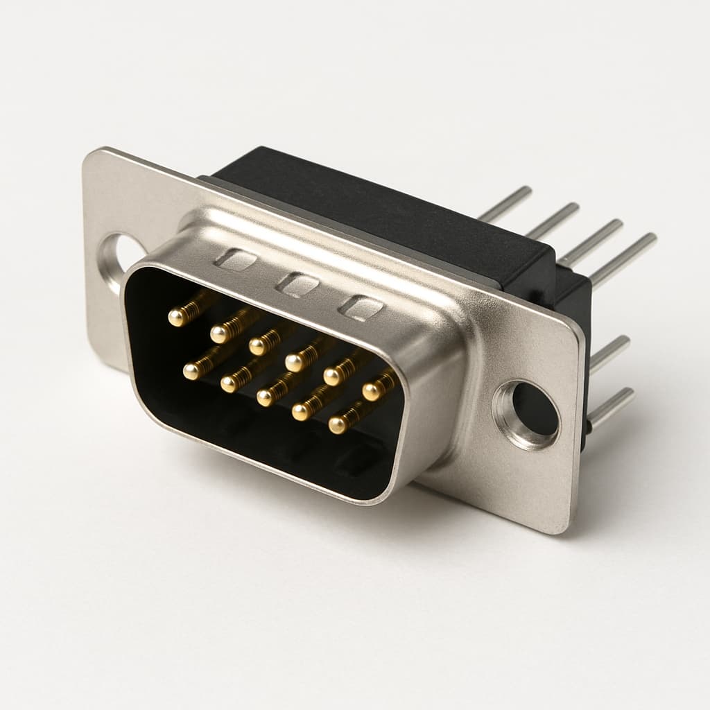 Molex / FCT 1731090167 (F15P5G1-1002) D-Sub Plug — illustrative AI-generated image