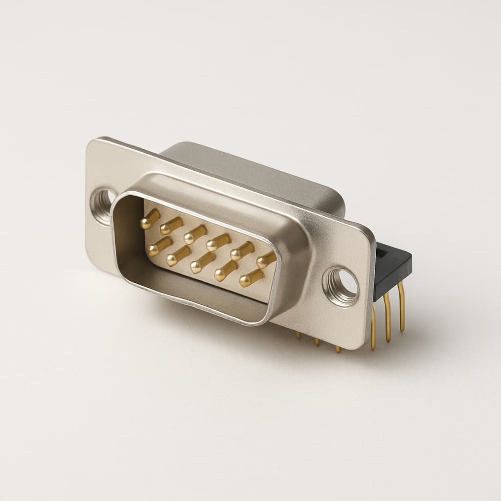 Molex / FCT 1731090205 (F15P5G2-1004) D-Sub Plug — illustrative AI-generated image