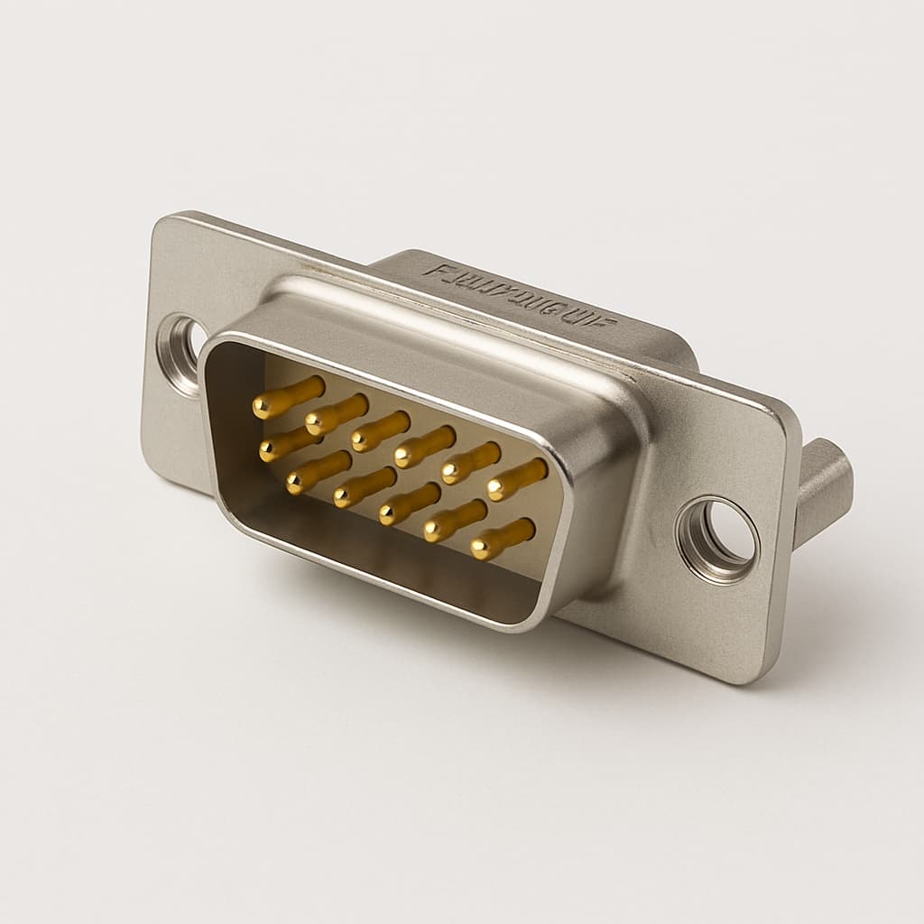 Molex / FCT 1731090838 (F15P5G3-0326) D-Sub Plug — illustrative AI-generated image