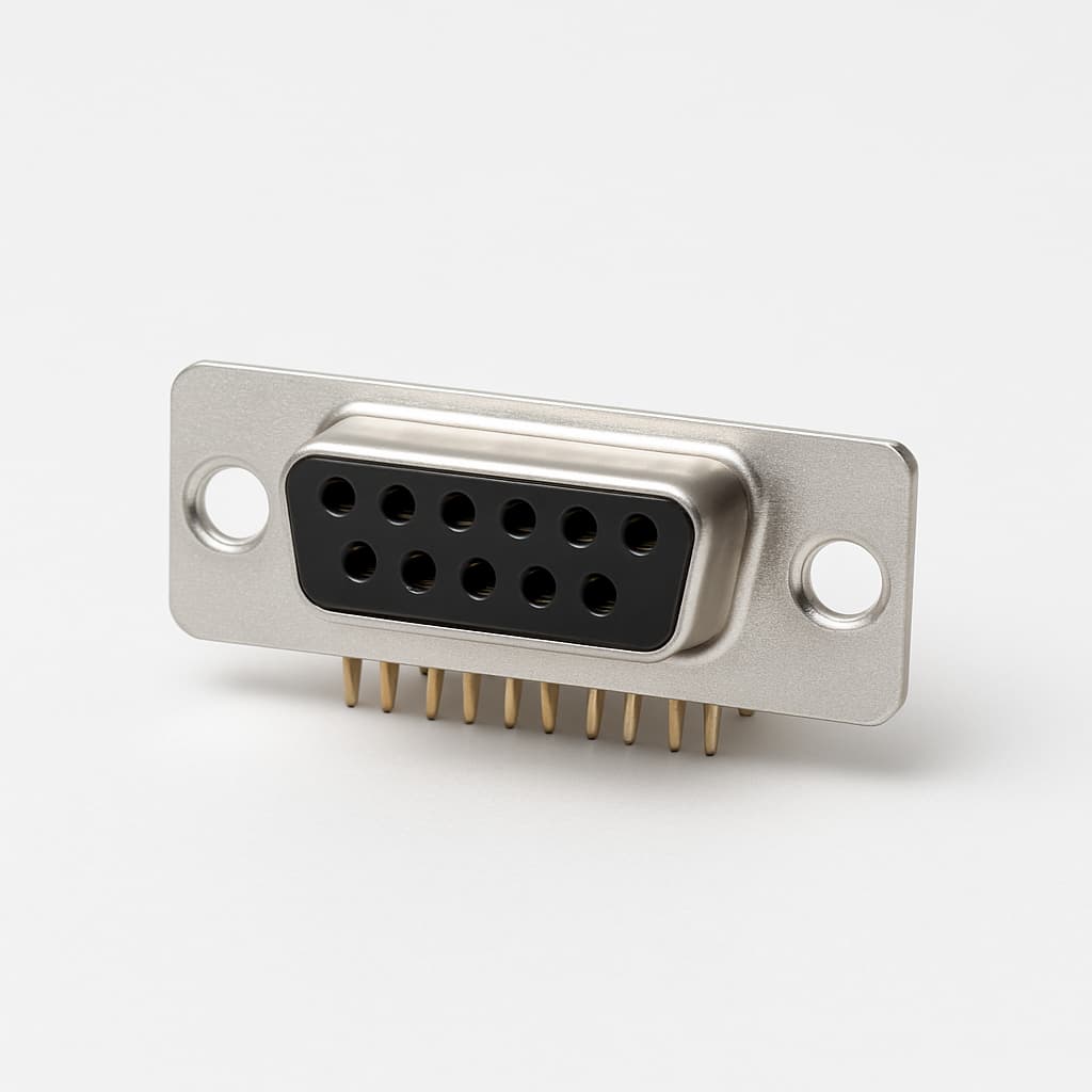 Molex / FCT 1731090078 (F15S1G1-0982) D-Sub Receptacle — illustrative AI-generated image