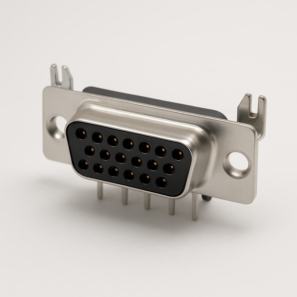 Molex / FCT 1731090152 (F15S1G2-0982) D-SUB PC Receptacle — illustrative AI-generated image