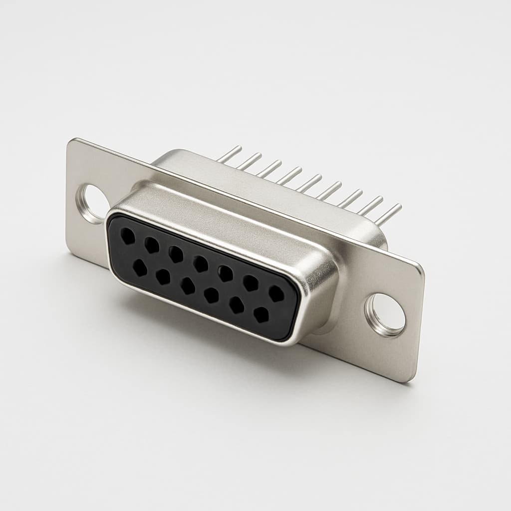 Molex / FCT 1731090391 (F15S1G2-1485) D-Sub PC Receptacle — illustrative AI-generated image