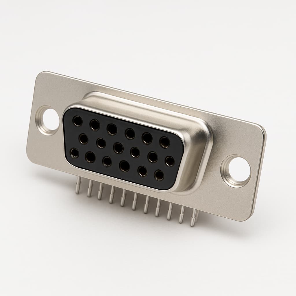 Molex / FCT 1731090855 (F15S1G2-1599) D-Sub Receptacle — illustrative AI-generated image