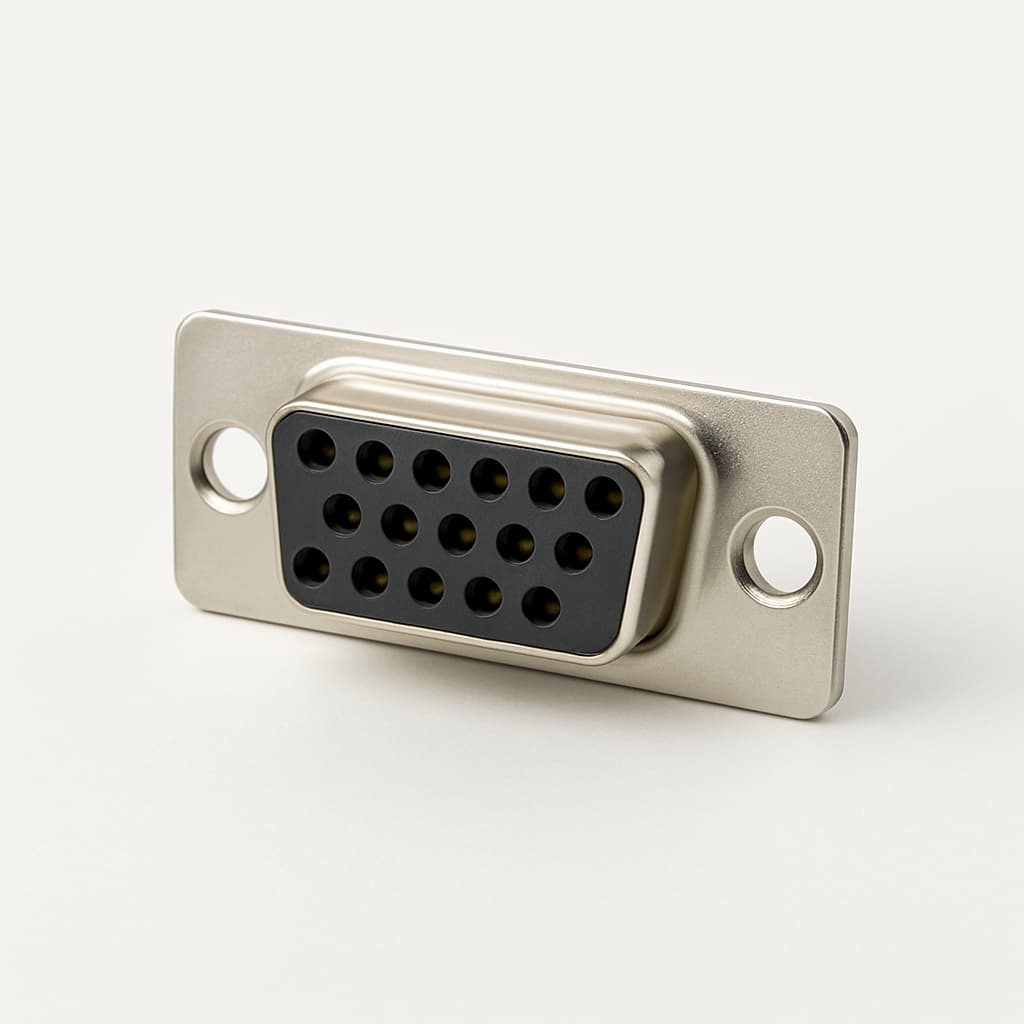 Molex / FCT 1731091347 (F15S22G2-0302) D-SUB — illustrative AI-generated image