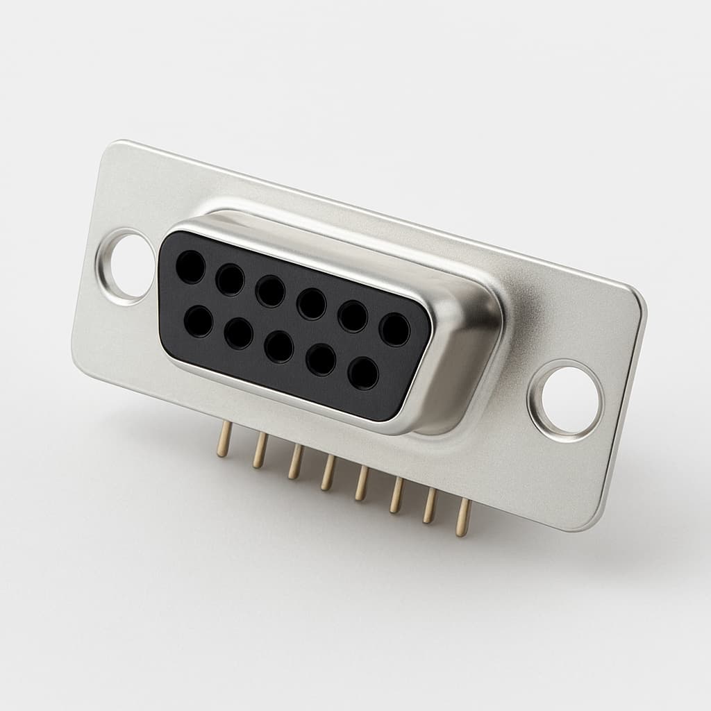 Molex / FCT 1731090802 D-Sub PC Receptacle — illustrative AI-generated image