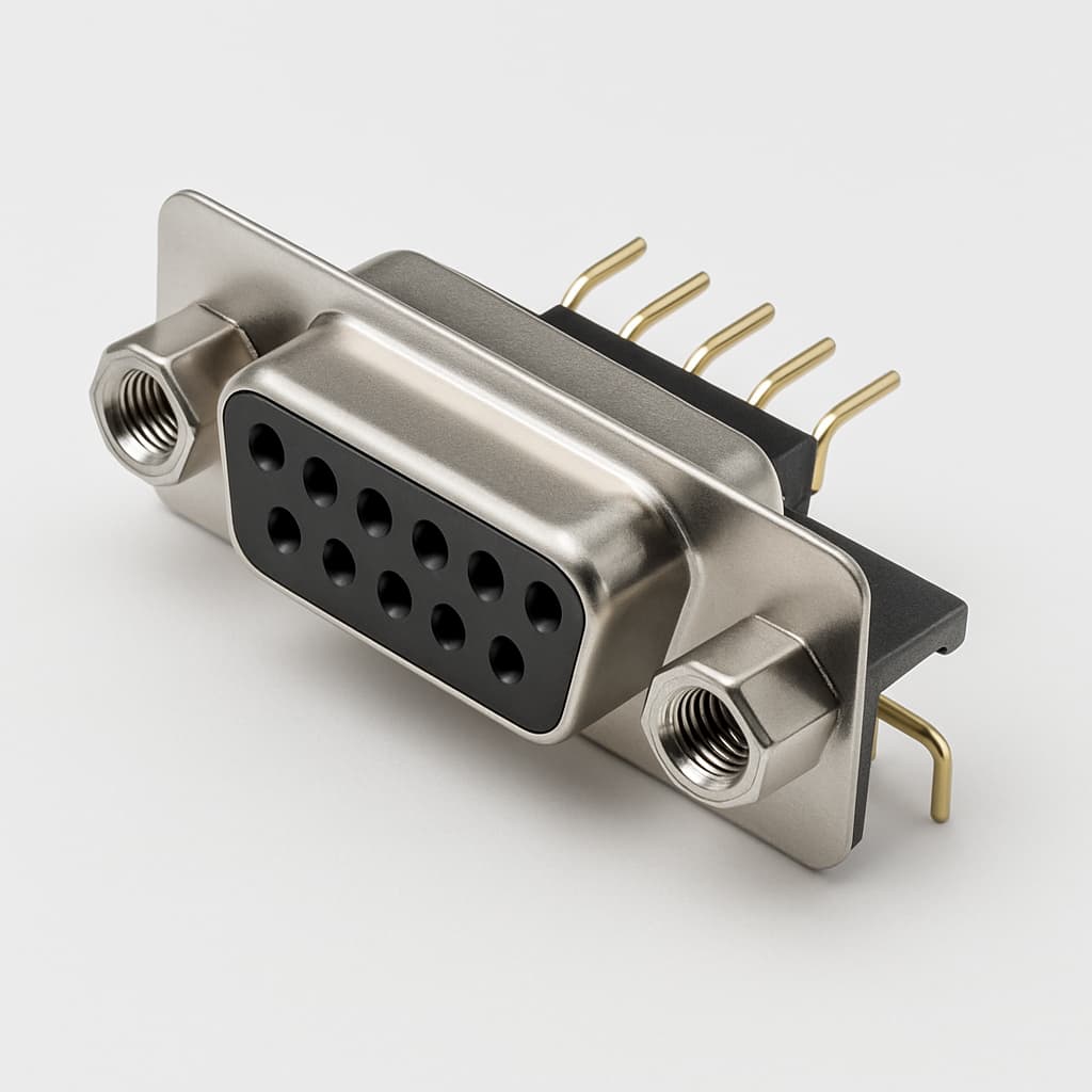 Molex / FCT 1731090820 D-Sub Receptacle — illustrative AI-generated image