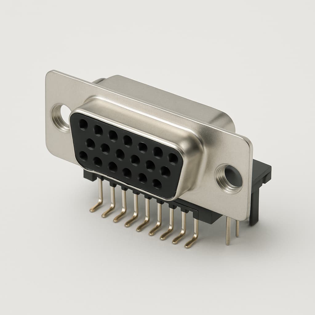 Molex / FCT 1731090172 (F15S5G1-1002) D-SUB Receptacle — illustrative AI-generated image