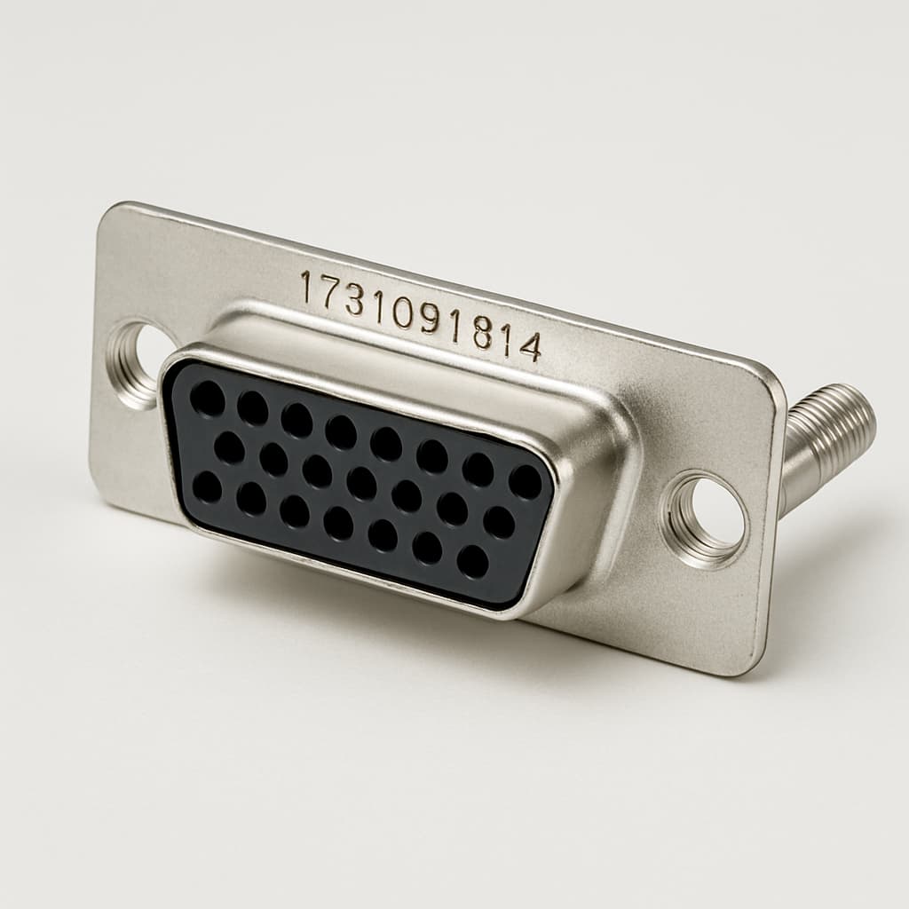 Molex / FCT 1731091814 (F15S5G2-0478) D-SUB — illustrative AI-generated image