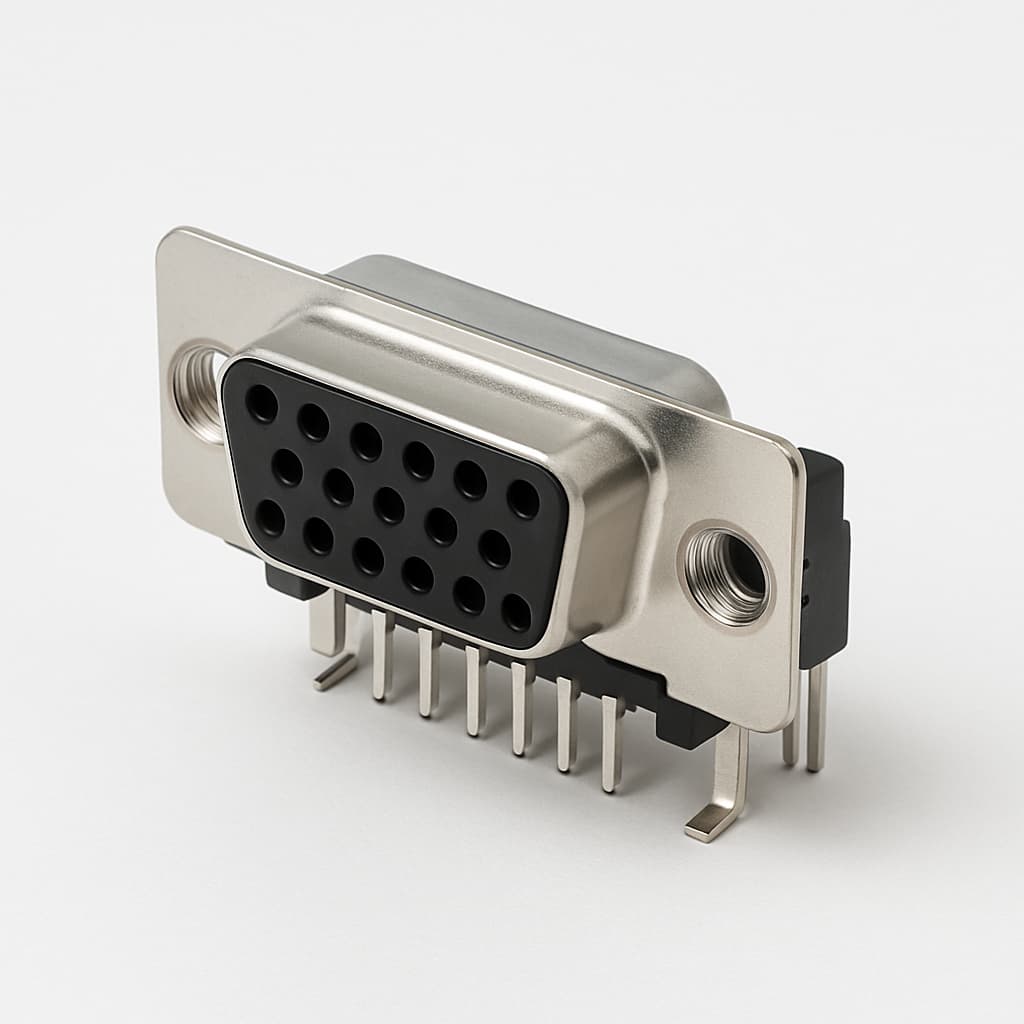 Molex/FCT 1731090182 (F15S5G2-1002) D-SUB Receptacle — illustrative AI-generated image