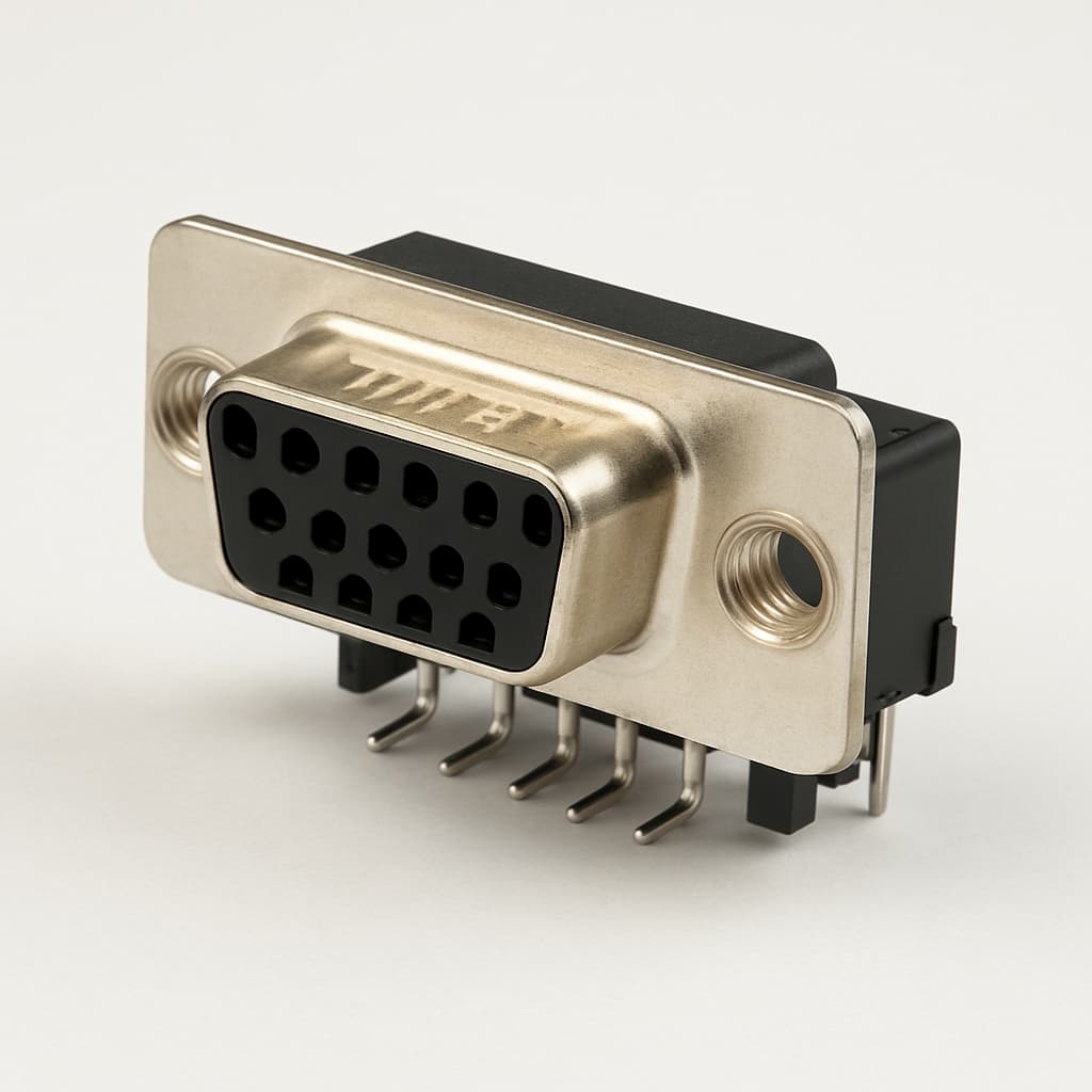 Molex / FCT 1731090544 (F15S5G2-1003) D-SUB Receptacle — illustrative AI-generated image