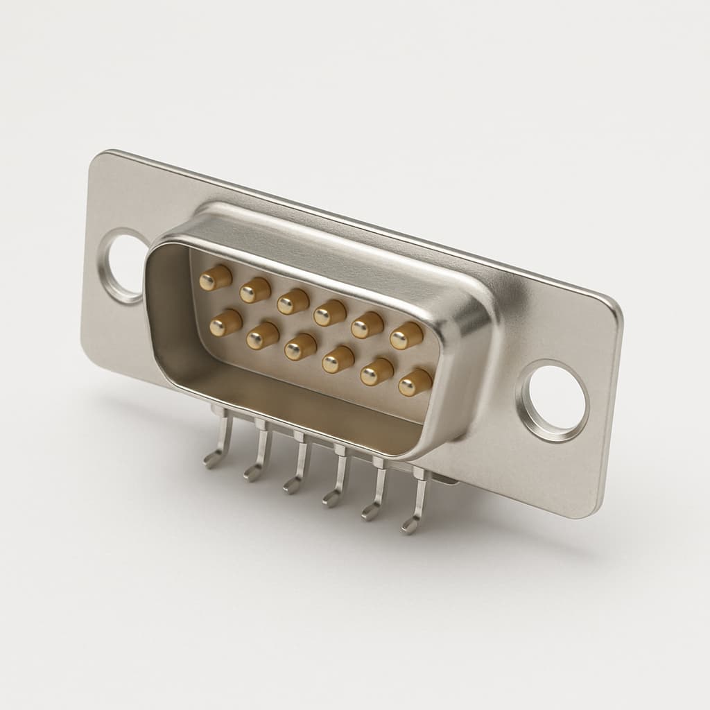 Molex / FCT 1731090837 (F15S5G3-0326) D-SUB Receptacle — illustrative AI-generated image