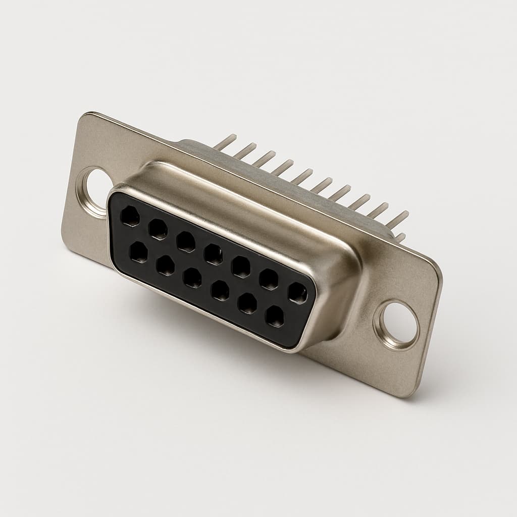 Molex / FCT 1731090284 (F15S80G1-1254) D-Sub Receptacle — illustrative AI-generated image
