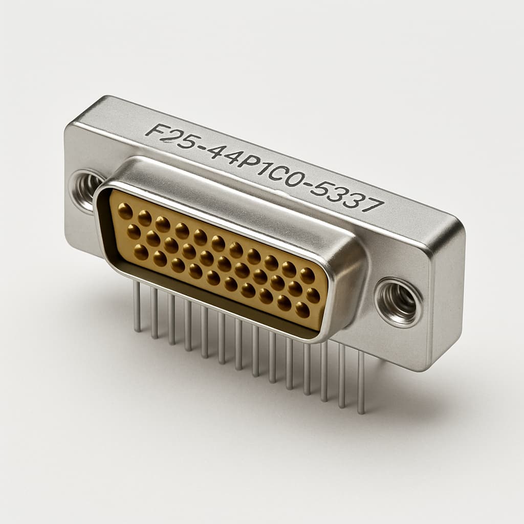 Molex / FCT 1731130143 (F25-44P1G0-5337) HD D-Sub Plug — illustrative AI-generated image