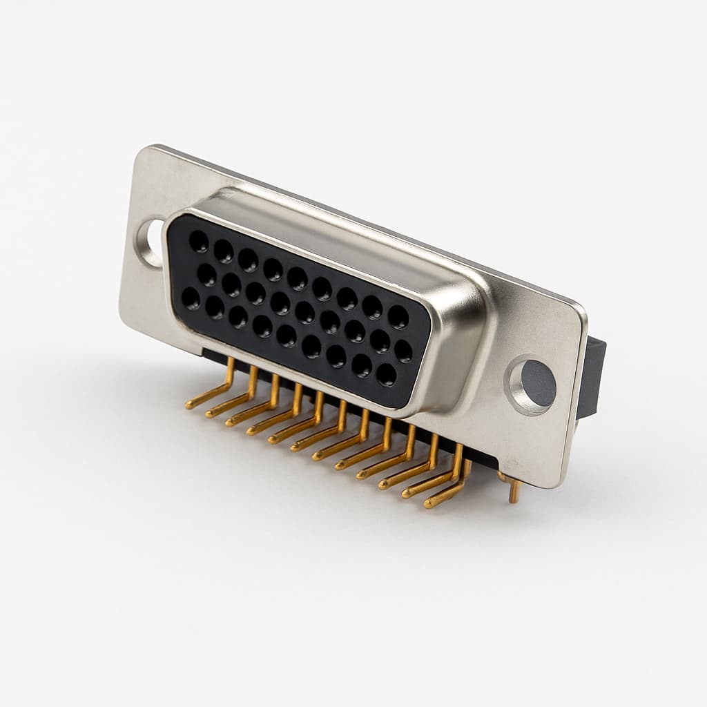 Molex / FCT 1731130158 HD D-Sub RA PC Receptacle — illustrative AI-generated image