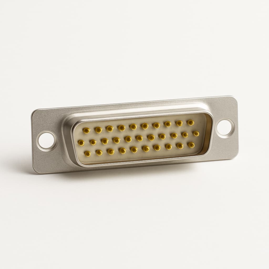 Molex / FCT 1731140122 (F25P0G0-1424) D-Sub Plug, 25 Pin — illustrative AI-generated image