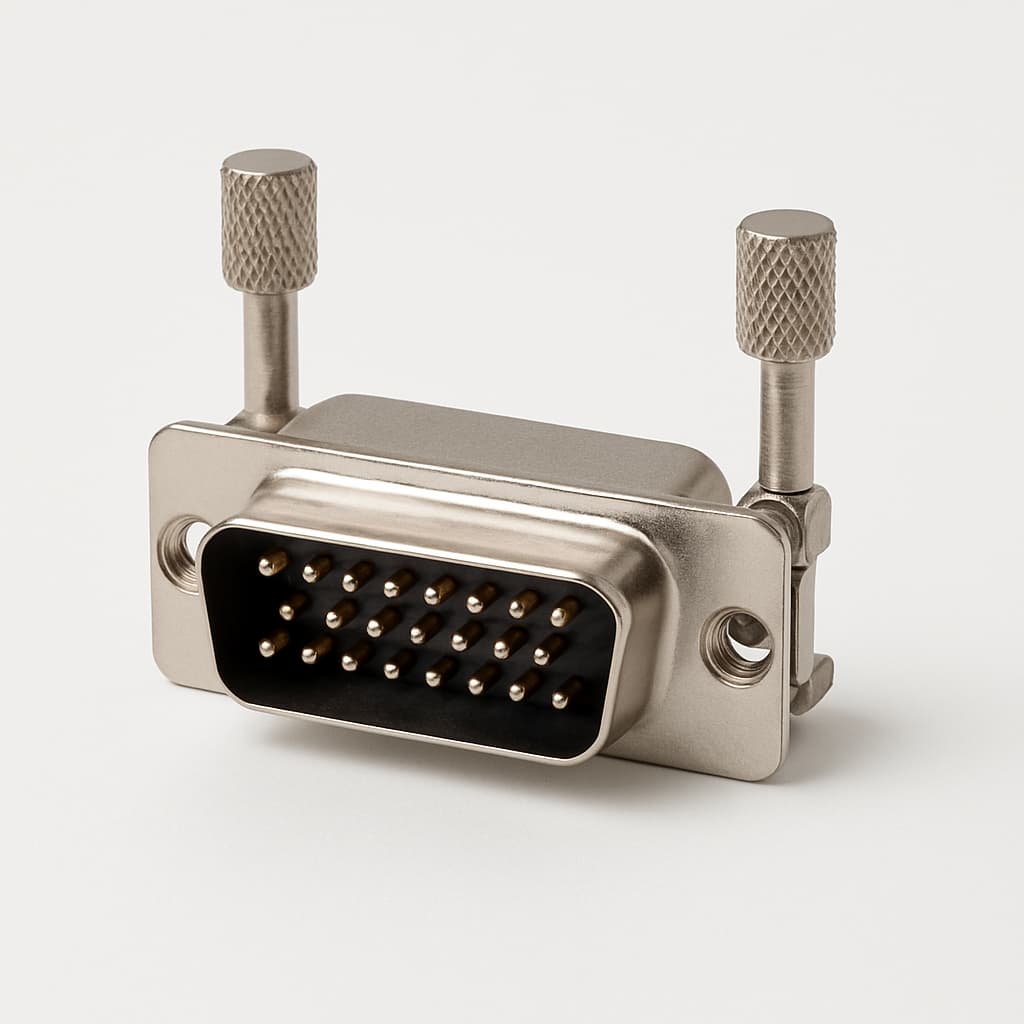 Molex / FCT 1731090422 (F25P1G2-0503) D-Sub 25 Pin Plug with Latchlock — illustrative AI-generated image