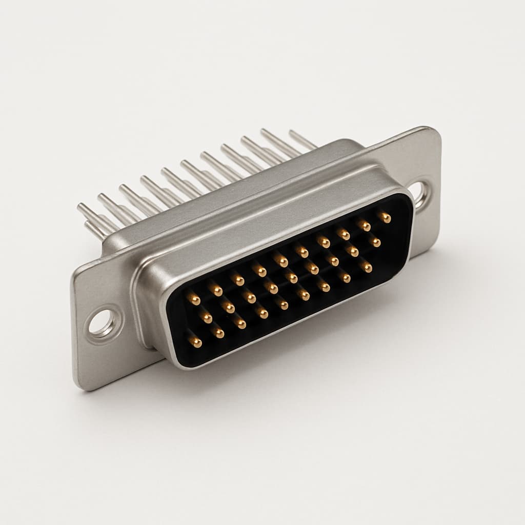 Molex / FCT 1731090148 (F25P1G2-0982) D-sub 25-pin Plug — illustrative AI-generated image
