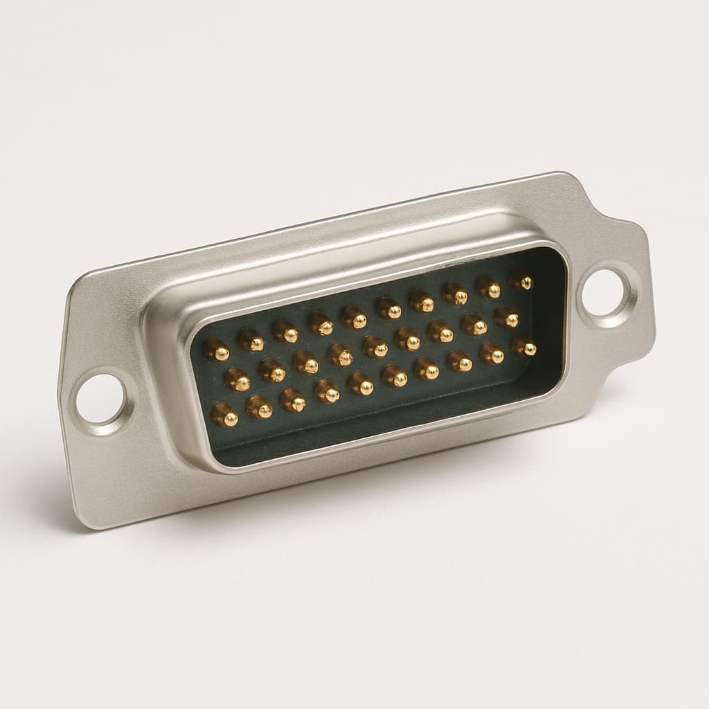 Molex / FCT 1731090335 (F25P1G2-3924) D-Sub Plug — illustrative AI-generated image