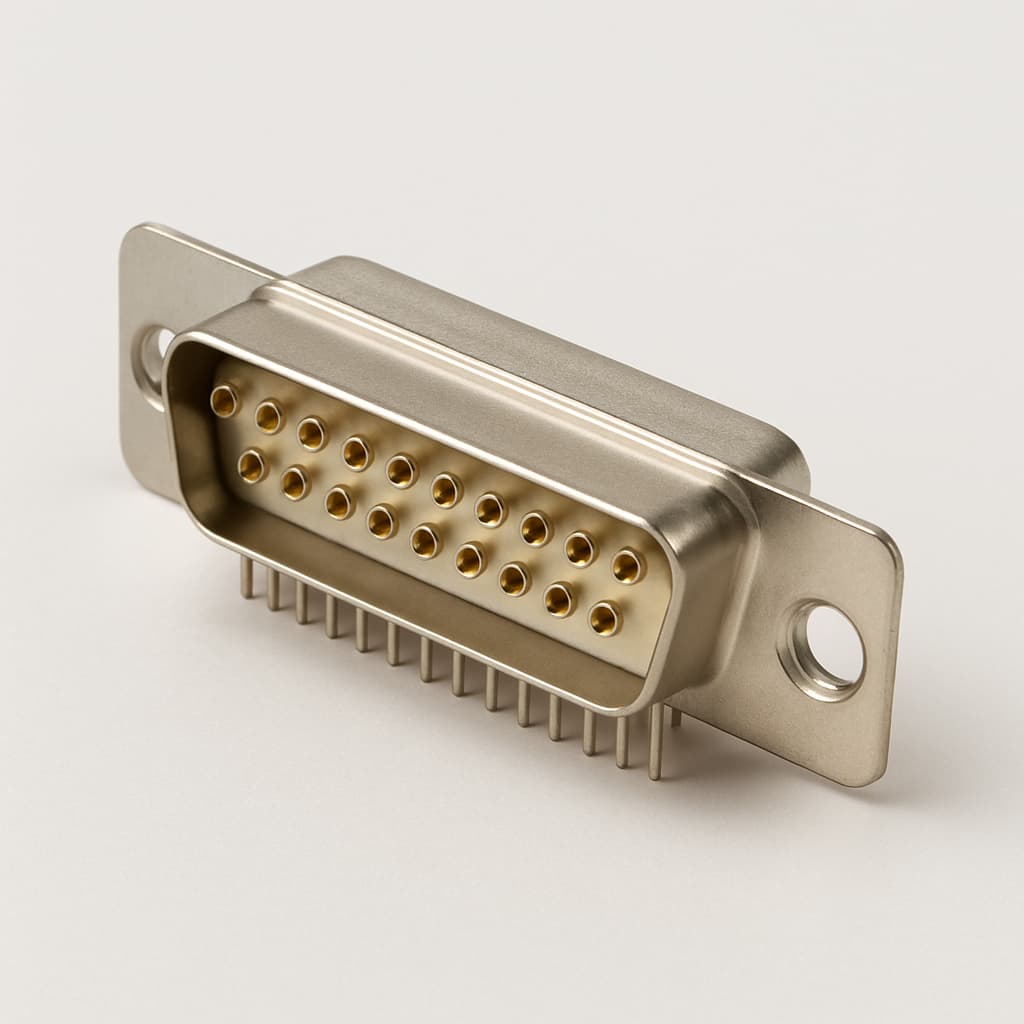 Molex / FCT 1731100131 (F25P1G3-2275) D-Sub Plug — illustrative AI-generated image