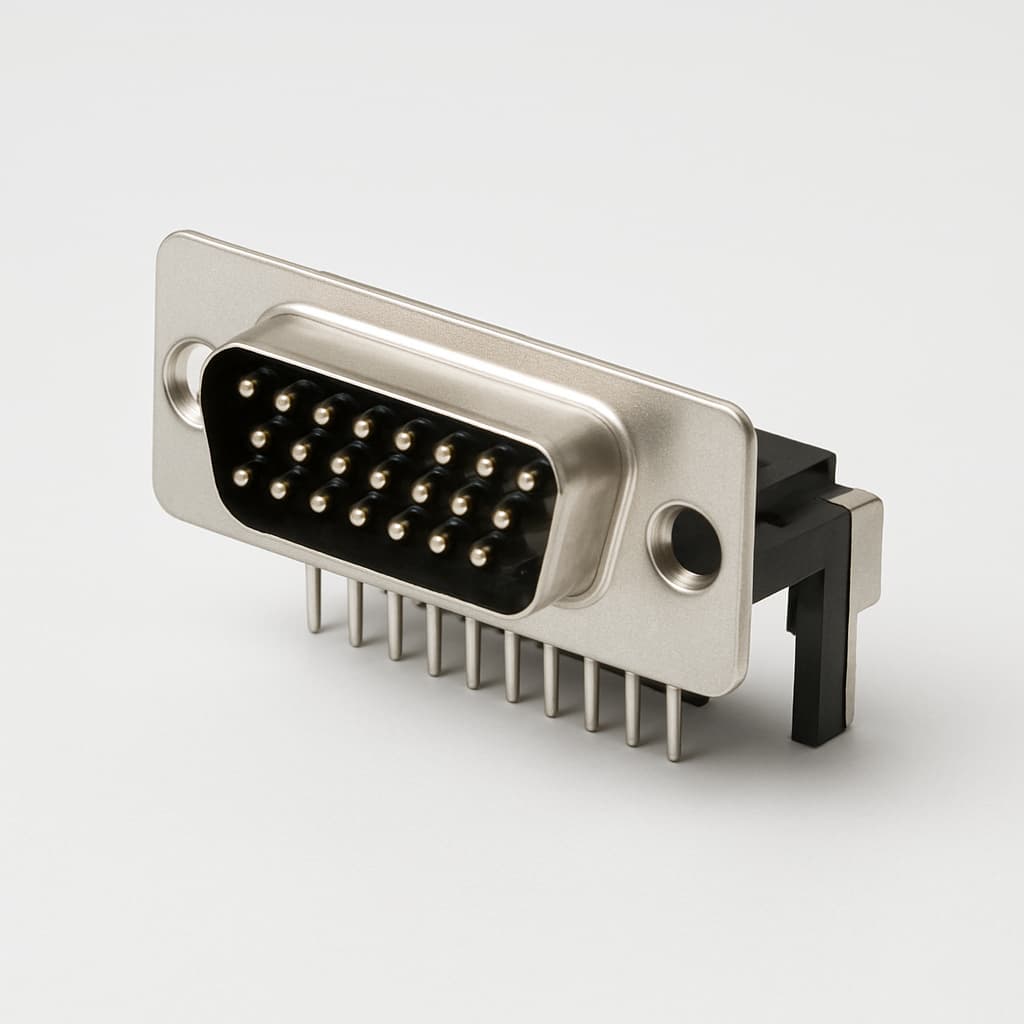 Molex / FCT 1731090168 (F25P5G1-1002) 25-Pin D-Sub Plug — illustrative AI-generated image