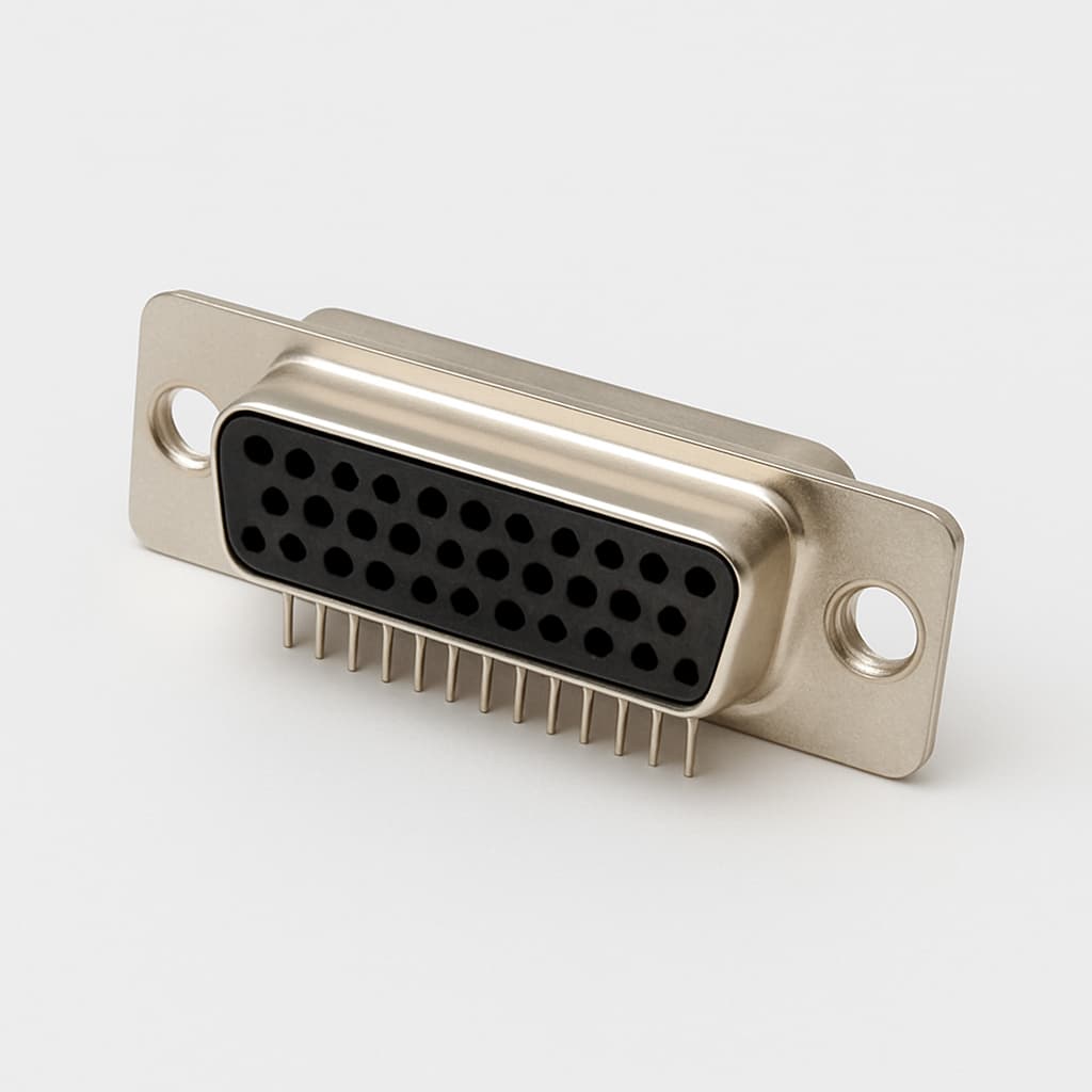 Molex / FCT 1731090371 (F25S1G2-1276) D-Sub Receptacle — illustrative AI-generated image