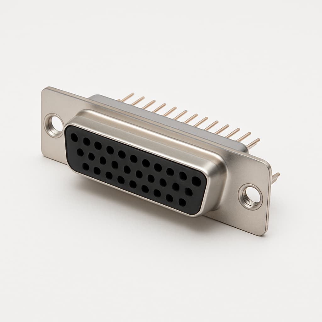 Molex / FCT 1731090511 (F25S1G2-1426) D-SUB PC Receptacle — illustrative AI-generated image
