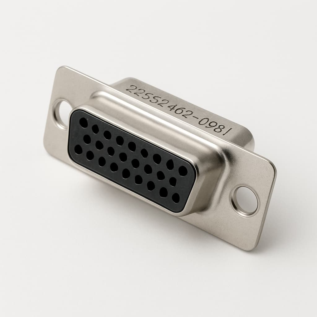 Molex / FCT 1731090798 (F25S24G2-0981) D-Sub Receptacle — illustrative AI-generated image