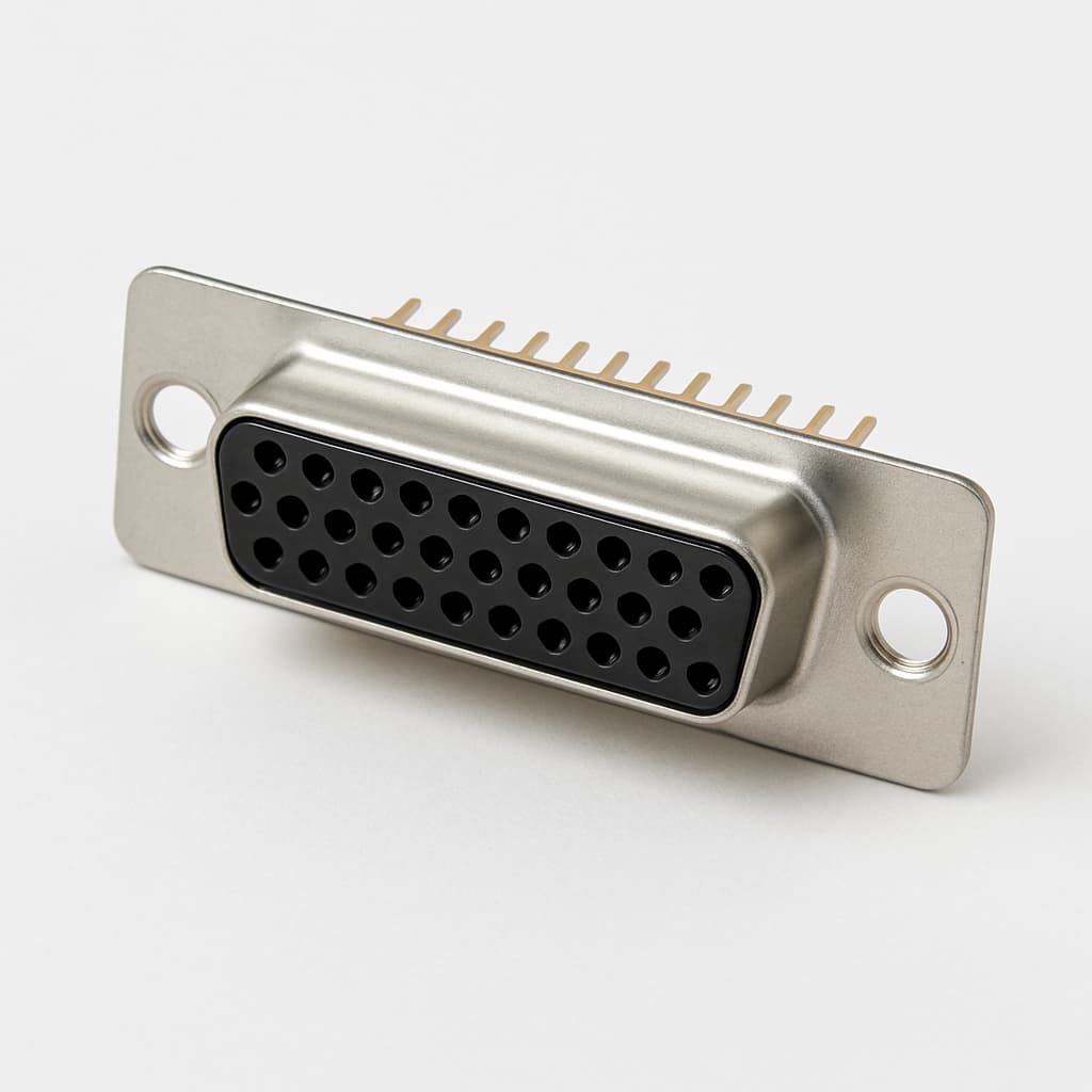 Molex / FCT 1731090463 (F25S52G1) D-SUB Receptacle — illustrative AI-generated image