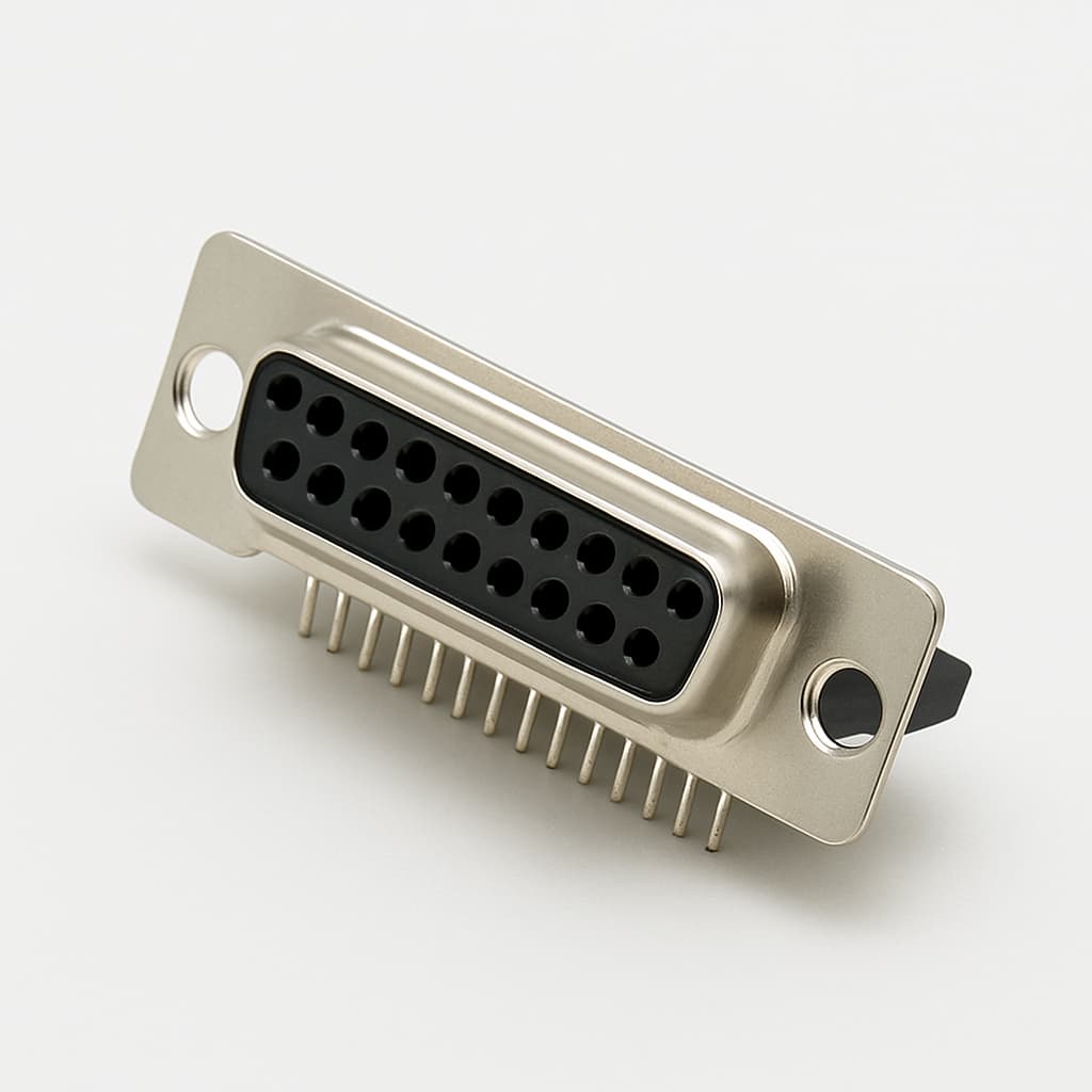 Molex / FCT 1731090590 (F25S5G1-0221) D-SUB Receptacle — illustrative AI-generated image