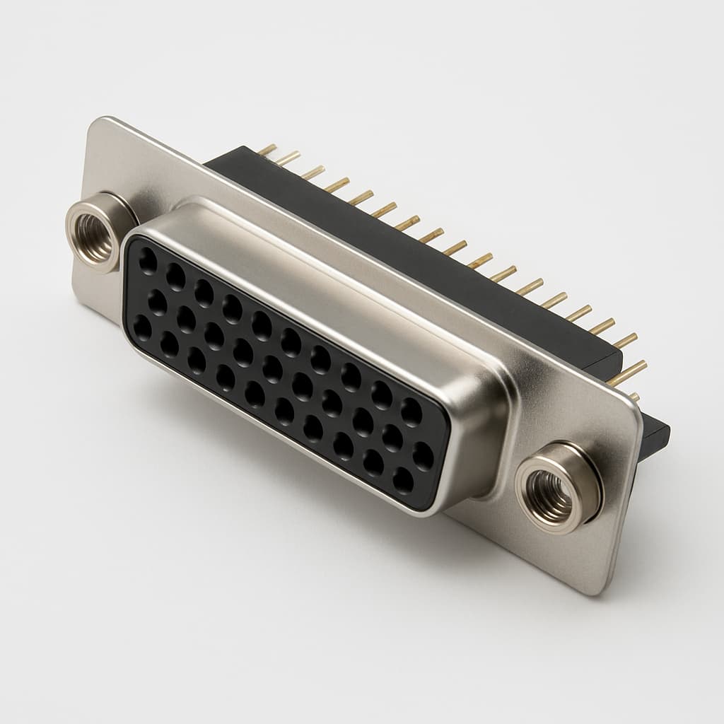 Molex / FCT 1731090545 (F25S5G2-1003) D-Sub Receptacle — illustrative AI-generated image