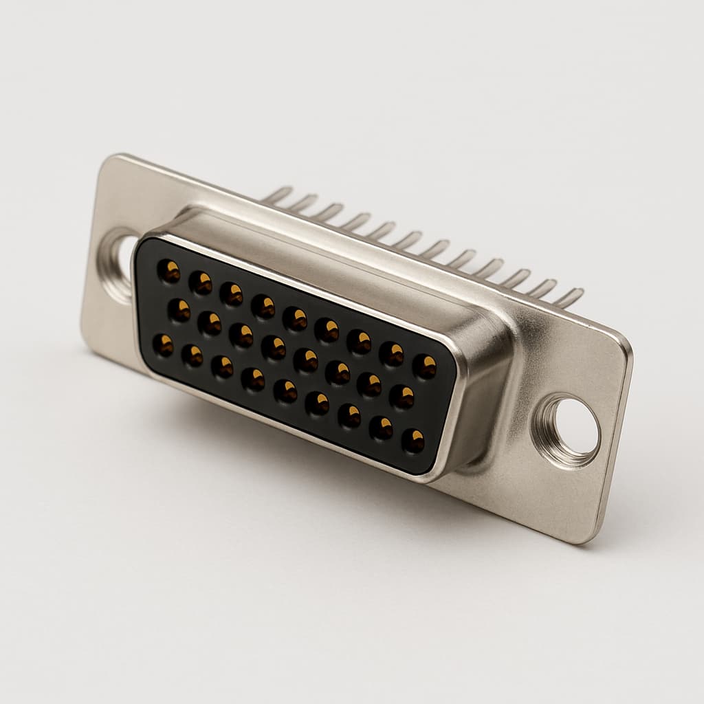 Molex / FCT 1731090851 (F25S80G1) D-Sub Receptacle — illustrative AI-generated image
