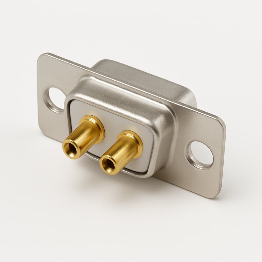 Molex / FCT 1731070521 (F2W2PC-0439) D-Sub Plug 2W2PC with Contacts — illustrative AI-generated image