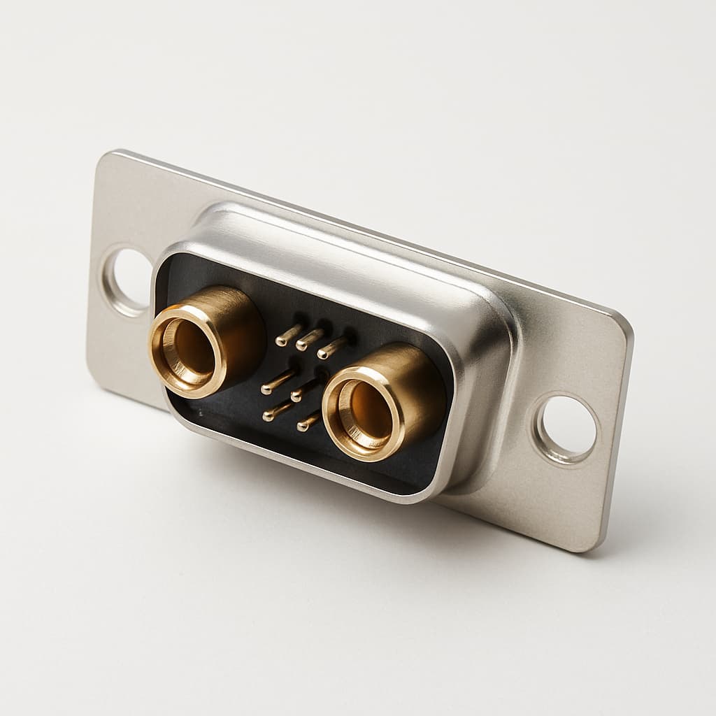 Molex / FCT 1731070583 (F2W2PC-1640) D-Sub Plug — illustrative AI-generated image