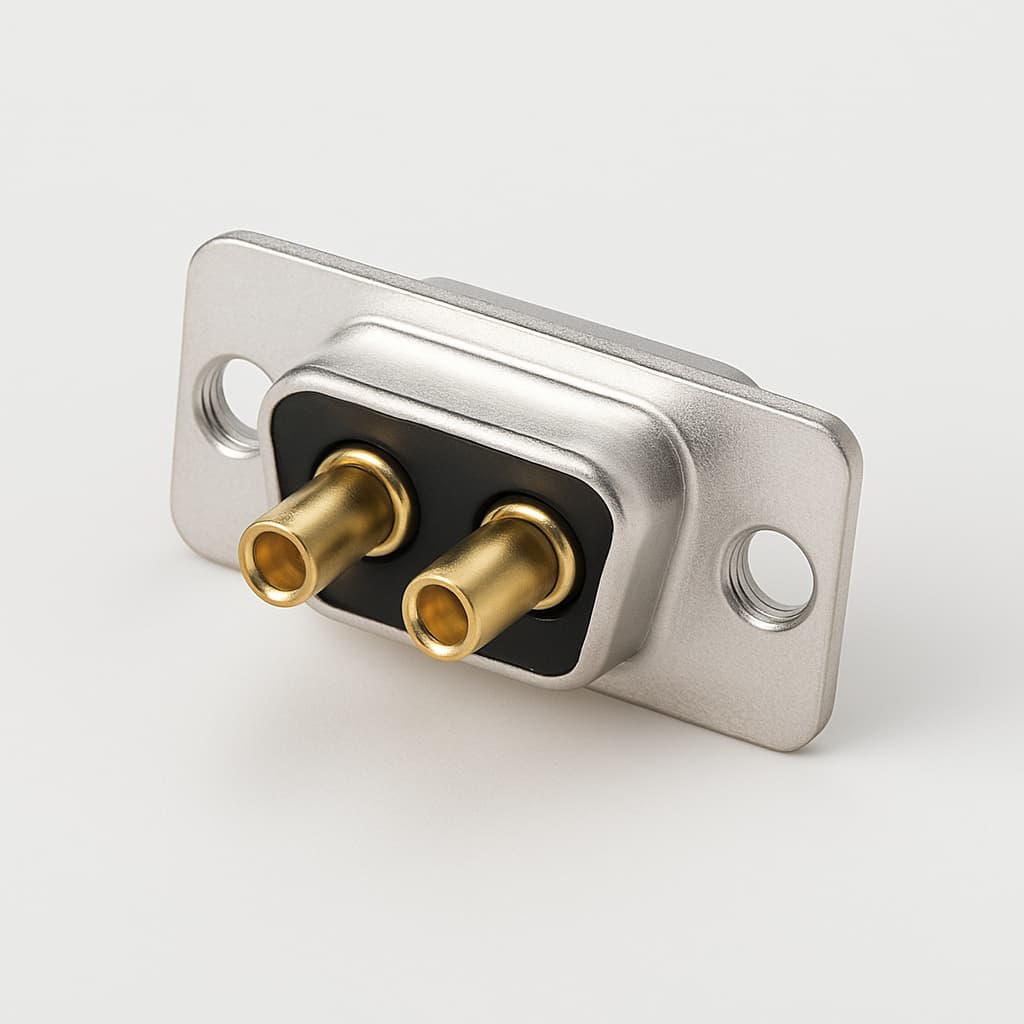 Molex / FCT 1731070522 (F2W2PC-2082) D-Sub Plug — illustrative AI-generated image
