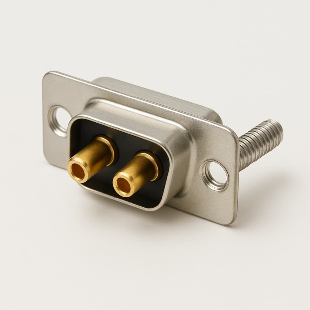 Molex / FCT 1731070242 (F2W2P-K120) D-Sub Plug 2W2 — illustrative AI-generated image