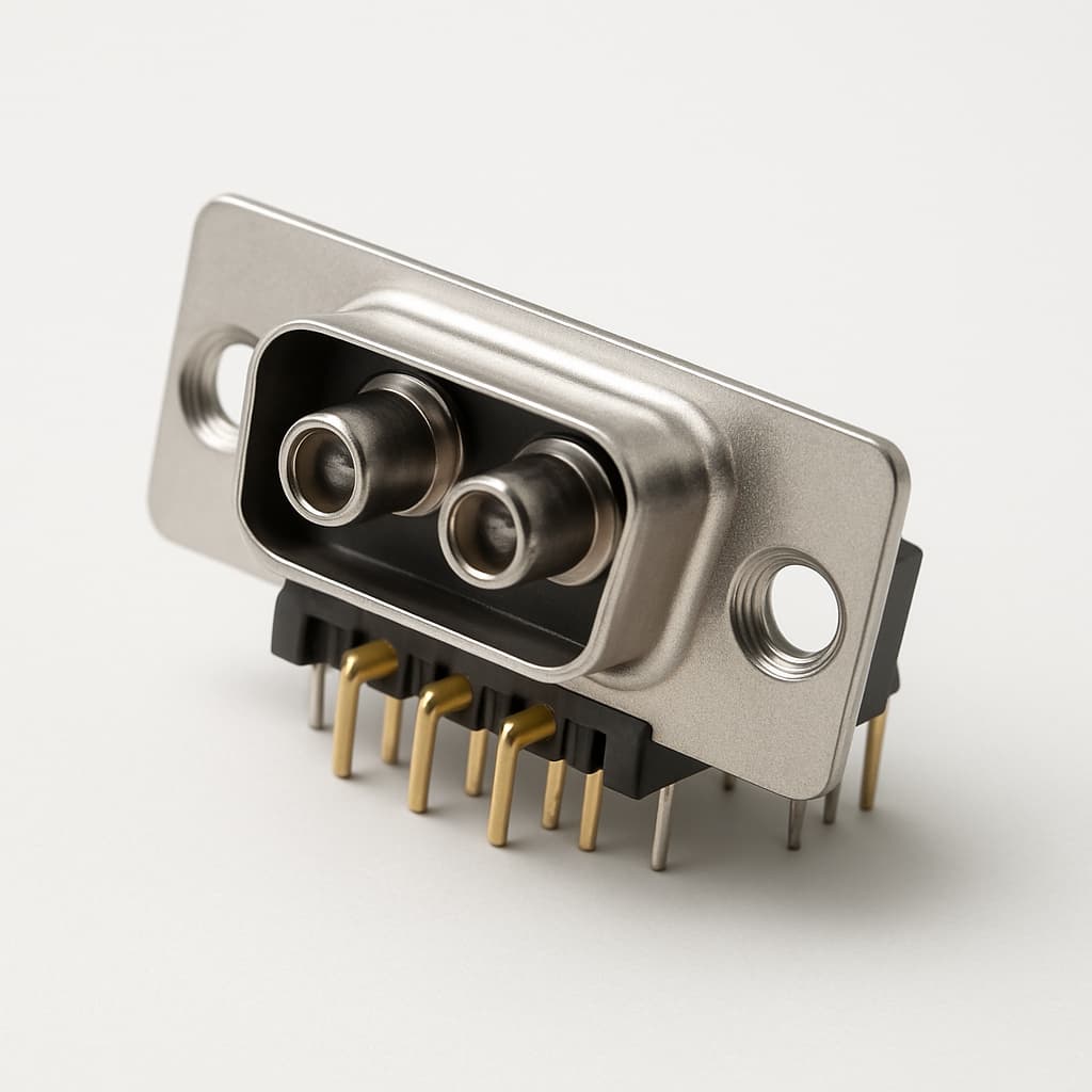 Molex / FCT 1731070408 (F2W2SC-1002) D-Sub Receptacle — illustrative AI-generated image