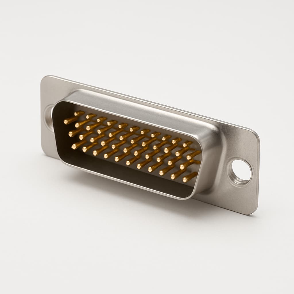 Molex / FCT 1731090451 (F37P1G2-1485) D-Sub PC Plug — illustrative AI-generated image