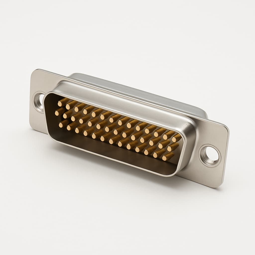 Molex / FCT 1731090821 (F37P5G1-0995) D-Sub Plug, 37 Pin — illustrative AI-generated image