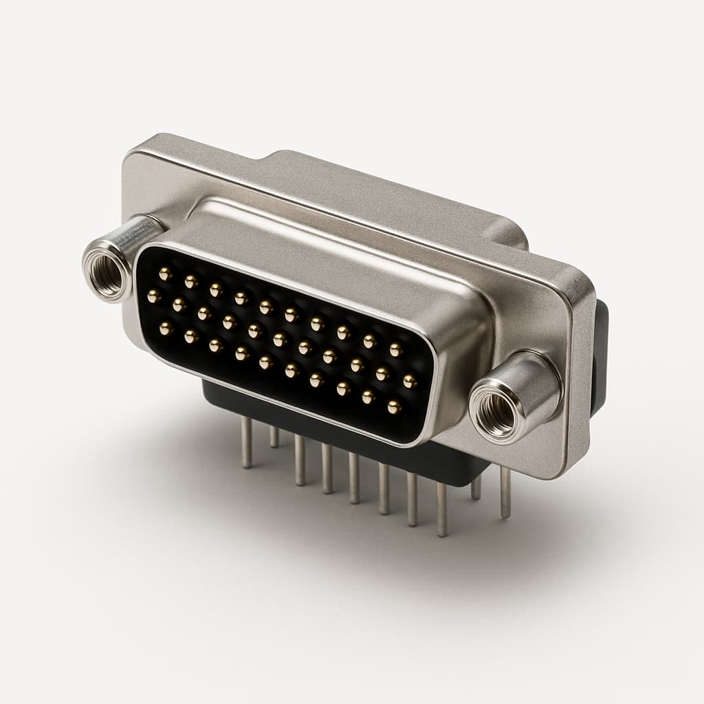 Molex / FCT 1731090189 (F37P5G3-1002) D-Sub Plug — illustrative AI-generated image