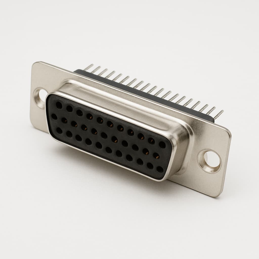 Molex / FCT 1731140302 (F37S0G0-1424) D-Sub Receptacle — illustrative AI-generated image
