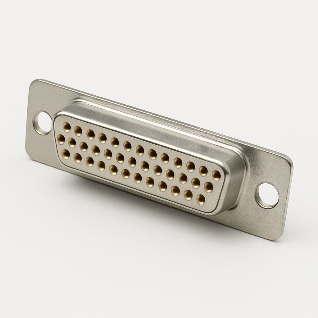 Molex / FCT 1731090144 (F37S1G1-0982) D-SUB Receptacle — illustrative AI-generated image