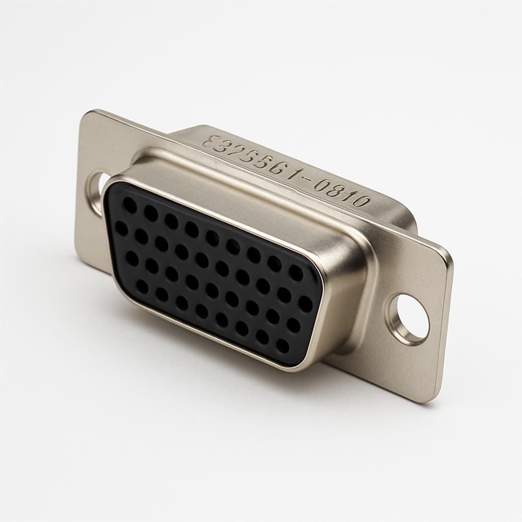 Molex / FCT 1731091557 (F37S5G1-0910) D-Sub Connector — illustrative AI-generated image