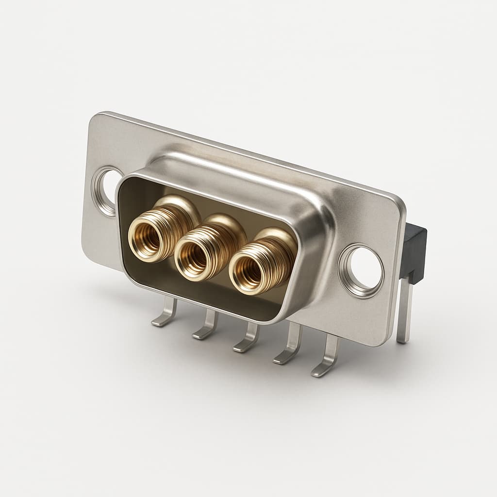Molex / FCT 1731070297 (F3W3SC-1002) D-Sub Receptacle — illustrative AI-generated image