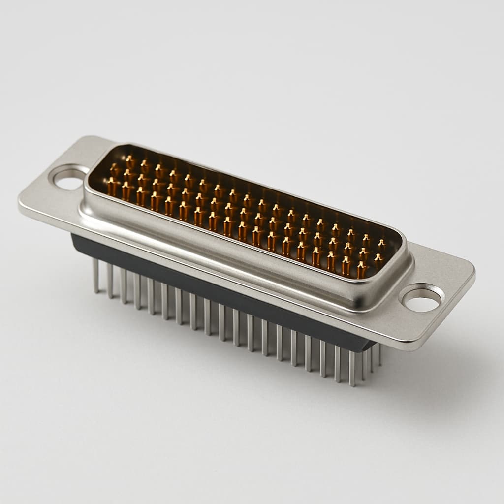 Molex / FCT 1731090519 D-Sub Straight PC Plug — illustrative AI-generated image