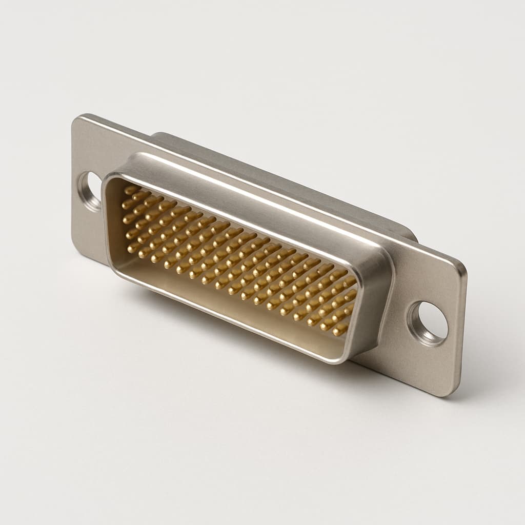 Molex / FCT 1731090077 (F50P1G1-0982) D-Sub PC Plug — illustrative AI-generated image