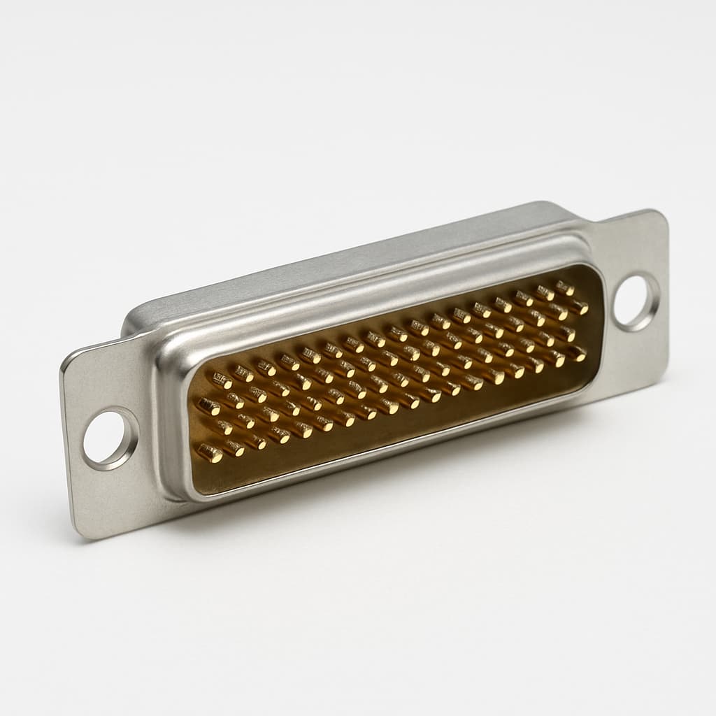 Molex / FCT 1731090420 (F50P1G1-1423) D-Sub PC Plug — illustrative AI-generated image